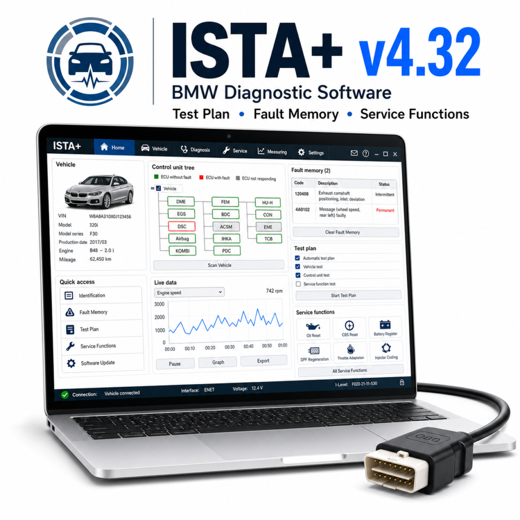 BMW ISTA+ v4.32 Diagnostic Software