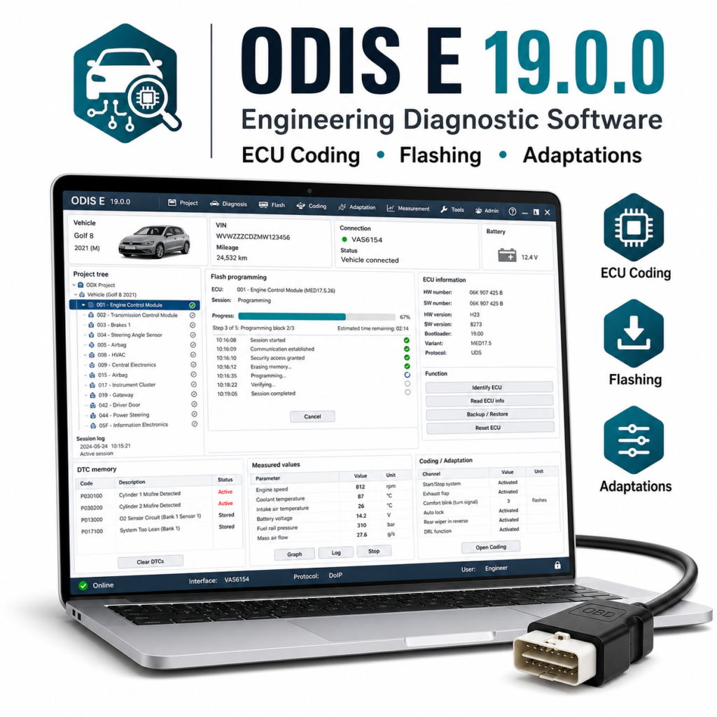 ODIS Engineering 19.0.0 -diagnostiikkaohjelmisto