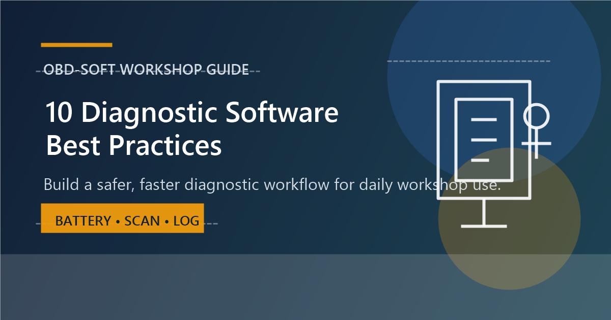 10 Diagnostic Software Best Practices Every Workshop Should Follow