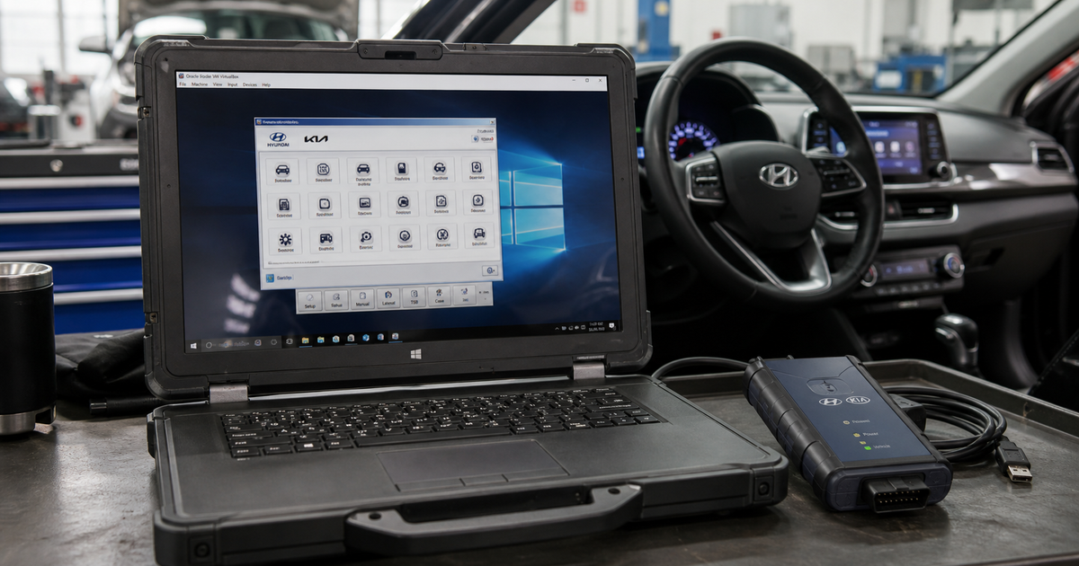 Hyundai GDS Diagnostic Software: VMware Virtual Machine Installation & First Connection Guide